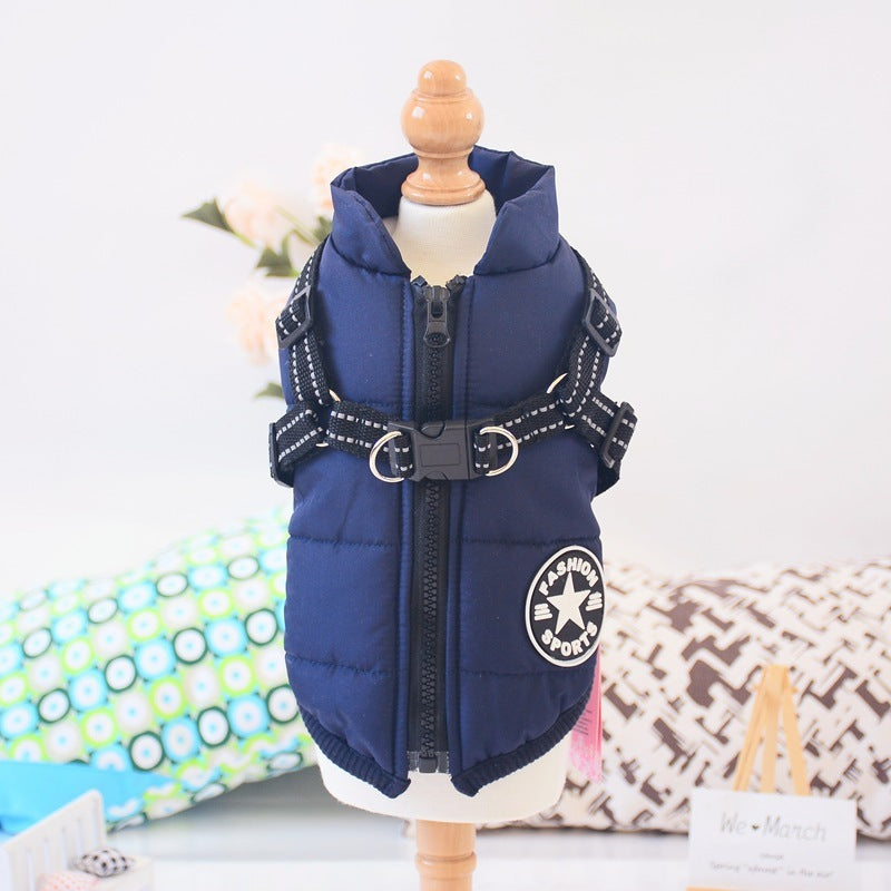 Winter Waterproof Dog Coat with Harness for Big and Small Dogs - My Store