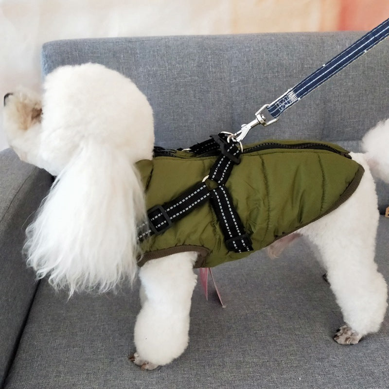 Winter Waterproof Dog Coat with Harness for Big and Small Dogs - My Store