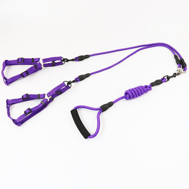 Ultimate Dog Leash: Teddy Two-Headed Chain for Three Dogs